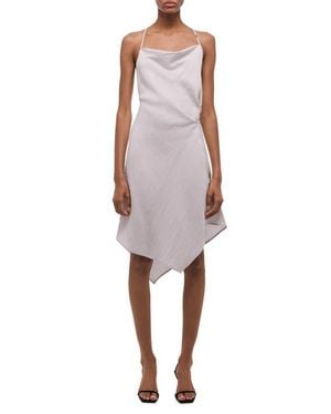 Helmut Lang Scarf Hem Knot Slipdress - Multicolor