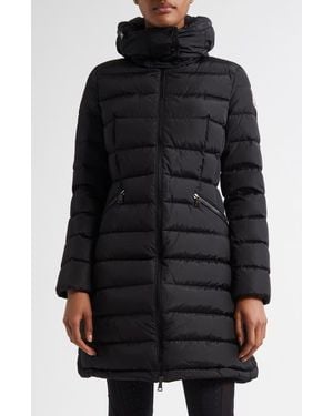 Moncler Flammette Down Coat - Black
