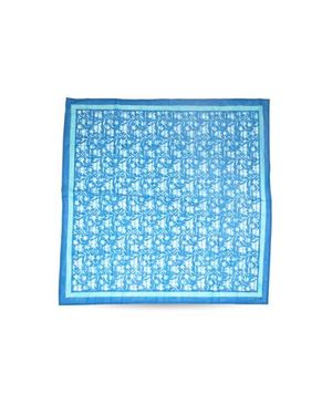 Inner Child Sana Organic Cotton Blockprint Scarf - Blue