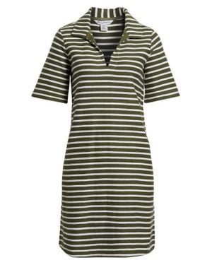 Tommy Bahama Waterfront View Stripe Polo Dress - Black