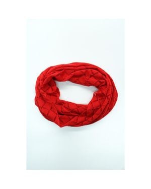 Portolano Cashmere And Silk Loop Scarf - Red