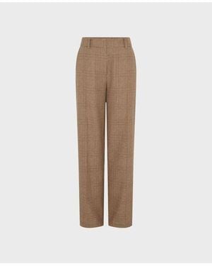 Really Wild Clothing Rosemont Cotton Wool Blend Straight Leg Pants - Natural