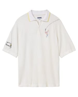 Tombolo Raglan Terry Polo - White