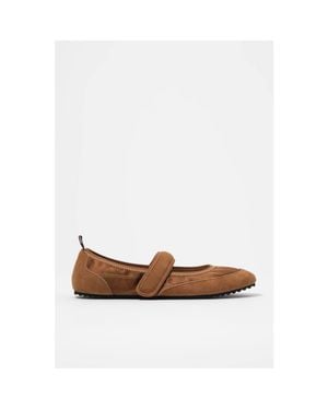 Bimba Y Lola Velcro Ballerina Sneaker - Brown