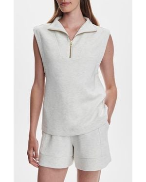 Varley Magnolia 2.0 Sleeveless Half Zip - Gray