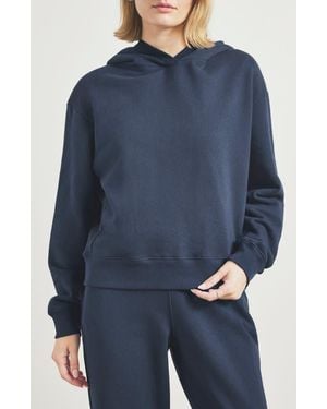 Splendid Laguna Lounge Cotton Hoodie - Blue