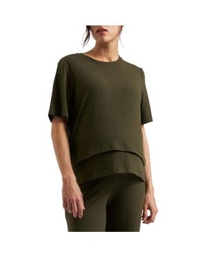 Ripe Maternity Mike Rib Nursing Top - Green