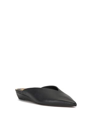 Vince Camuto Vinia Pointed Toe Wedge Mule - Black