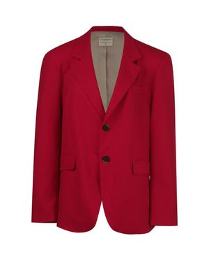 Alexandra Bu Cherry Blazer - Red