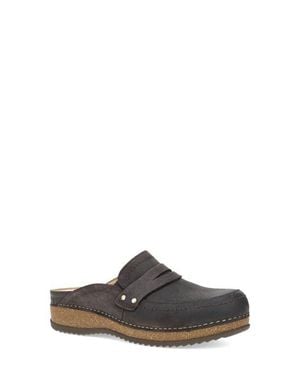 Dansko Maggy Penny Loafer Platform Clog - Brown