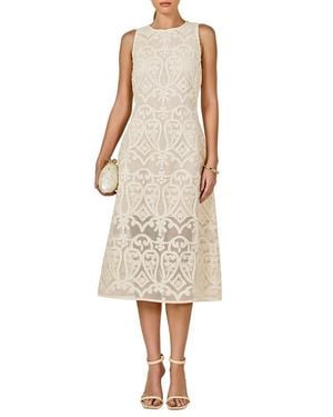 Endless Rose Lace Sleeveless Midi Dress - Natural