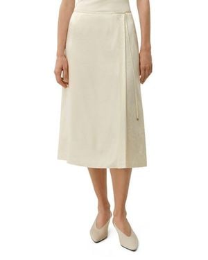 LILYSILK Ying Jacquard Silk Skirt - Natural