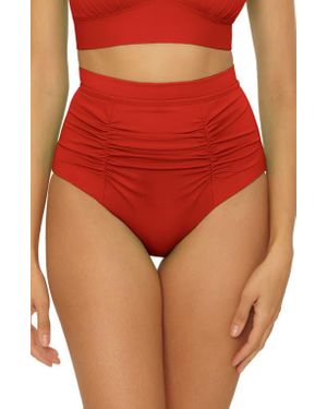 SOLUNA Sun Goddess Halter Bikini Top - Red