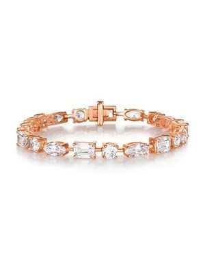Anna Zuckerman 16 Carat Diamond Crystalline Multishaped Bracelet - Pink