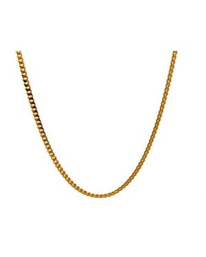 Ancona Jewelry 14K Diamond Cut Miami Cuban Link 2.3Mm 18In Chain Necklace - Metallic