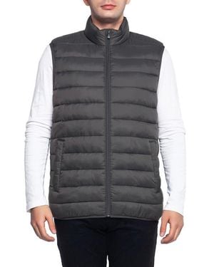 Rokka&Rolla Lightweight Puffer Vest - Gray