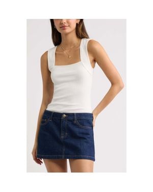 BP. Pointelle Tank - Blue