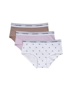 Calvin Klein Kids' 3-Pack Hipster Briefs - White