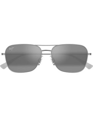 Maui Jim Naauao 58Mm Polarizedplus2 Aviator Sunglasses - Gray