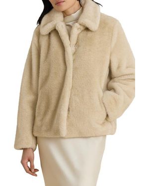 Ralph Lauren Faux Fur Jacket - Natural