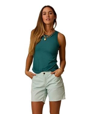 Carve Designs Lyra Rib Tank - Green
