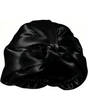 SILKSILKY 22Momme Pure Silk Hair Wrap - Black