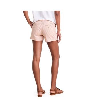 Vineyard Vines Herringbone Stretch Cotton Shorts - Pink