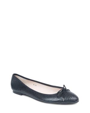 Paul Mayer Luxe Textured Ballet Flat - Blue