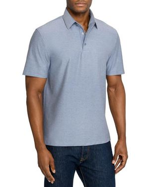 Brooklyn Brigade Solid Mapleton Luxe Cross Dyed Polo - Blue