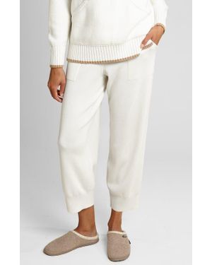 Oyun Easy Fit Cropped Jogger - White