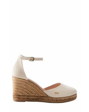 VISCATA Estartit Canvas Espadrille Wedges - Natural