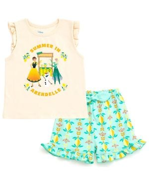 Disney Frozen 2-Piece Tank Top And Shorts Set - Blue