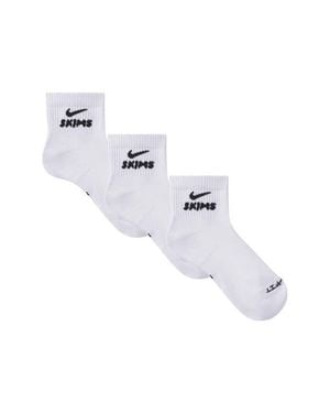 NikeSKIMS Dri-Fit Quarter Crew Socks 3-Pack - Multicolor