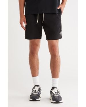 PacSun Solid Collegiate Swim Trunks - Black