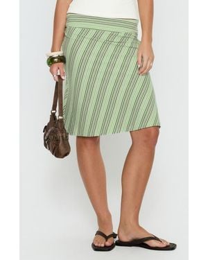Princess Polly Lemon Twist Midi Skirt - Green