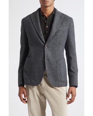 Eleventy Single Breasted Soft Slim Fit Jacket - Black