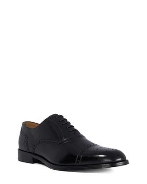 Dune Soldiers Cap Toe Wingtip Oxford - Black