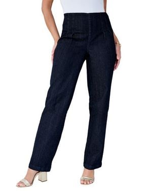 Jessica London Sculpt Fit Straight Leg Jean - Blue