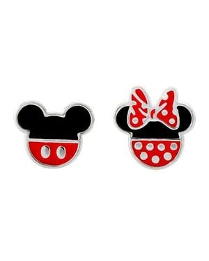 Disney Mismatched Mickey And Minnie Mouse Earrings - Red