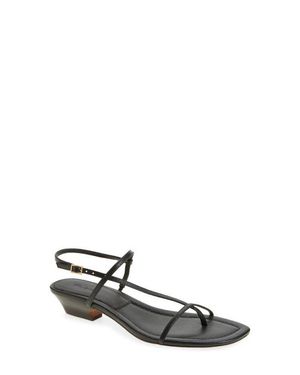 Madewell The Maycie Asymmetric T-Strap Sandal - White