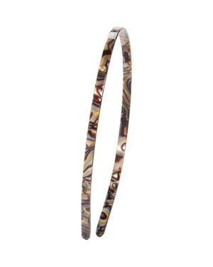 Alexandre De Paris Thin Headband - Metallic