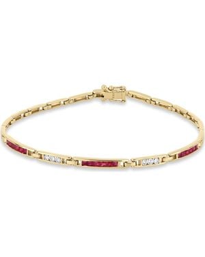 Bony Levy 18K El Mar Gemstone And Natural Diamond Line Bracelet - Metallic
