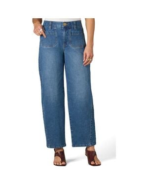 Wit & Wisdom Skyrise Relaxed Barrel Leg Jeans - Blue