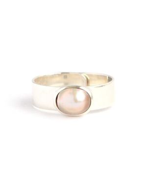 Fair Anita Dolores Freshwater Pearl Sterling Ring - White