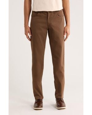 Brax Cadiz Marathon Cotton Stretch Twill Straight Leg Pants - Brown