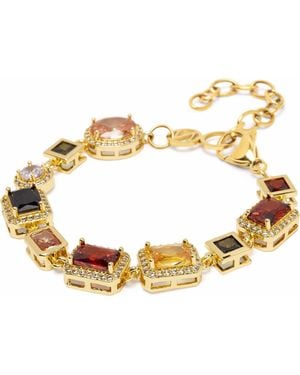 Nialaya Crystal Gem Bracelet - Metallic