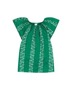 MER ST BARTH Mini Capucine Girls Caftan - Green
