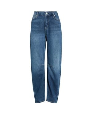 Rag & Bone Featherweight Stevie Slim Tapered Barrel Leg Jeans - Blue