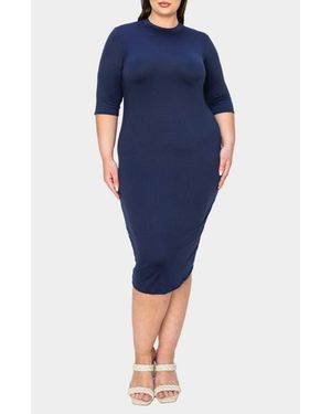 L I V D Mona Midi Dress - Blue