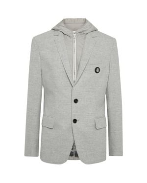 Billionaire Travel Hood Blazer - Gray